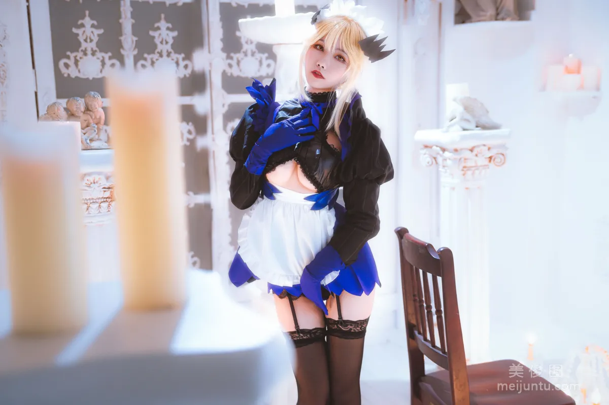 Weibo Girl Momoko Kuikui Black Gun Dull Maid Photo Set photo 10