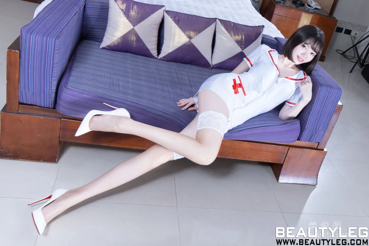[Beautyleg] No.1969 Joanna 《白絲護士+黑絲旗袍》 寫真集 13
