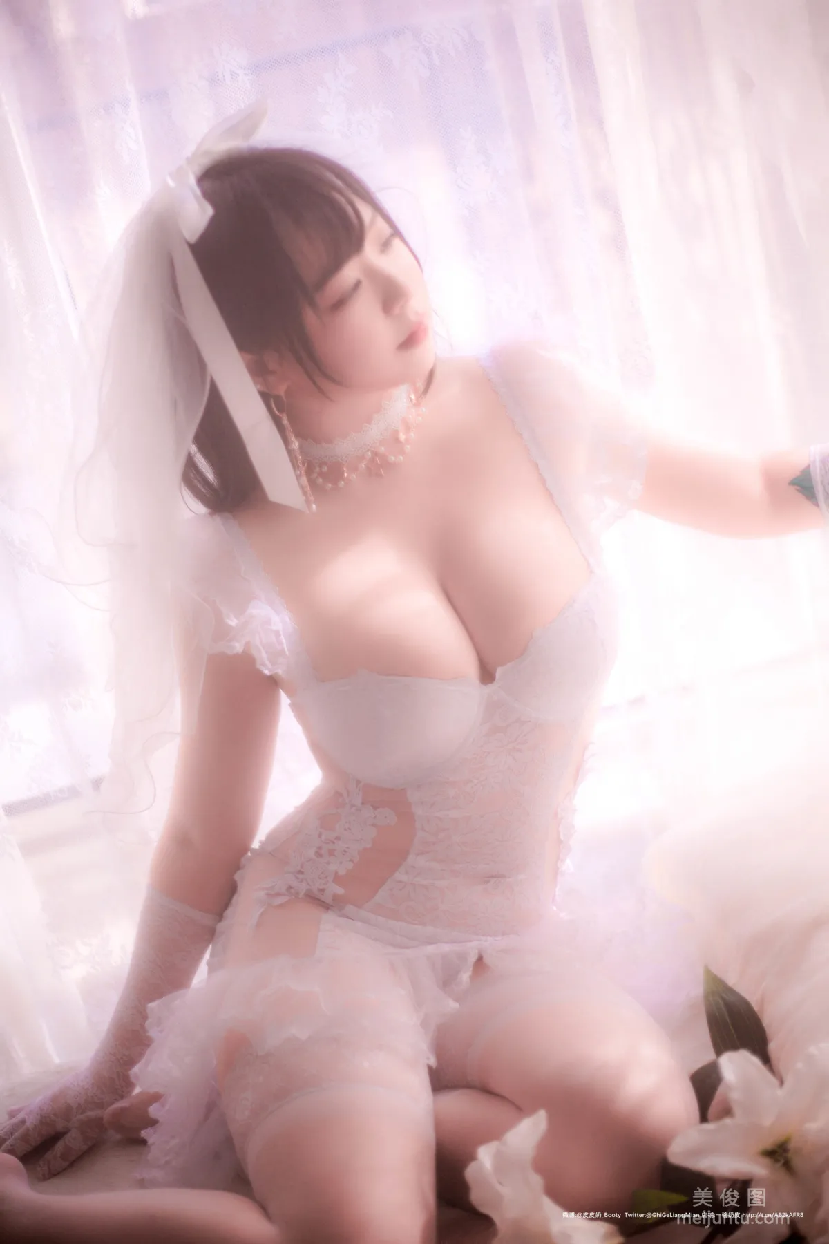 [Cosplay] Pipi Naike Keai Lela, Hazy Wedding Dress Photo Set photo 32