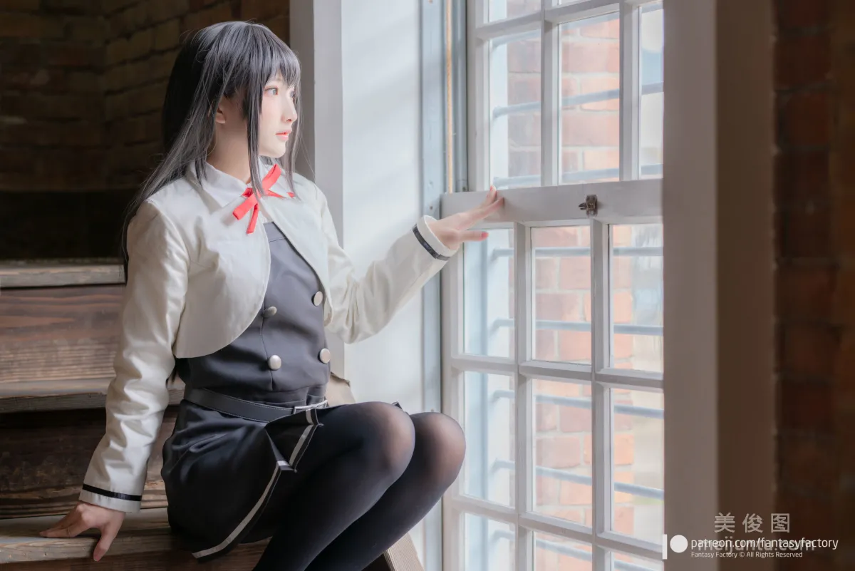 [Fantasy Factory] 小丁Cosplay 2020.01 《黑丝 和服 JK》 写真集10