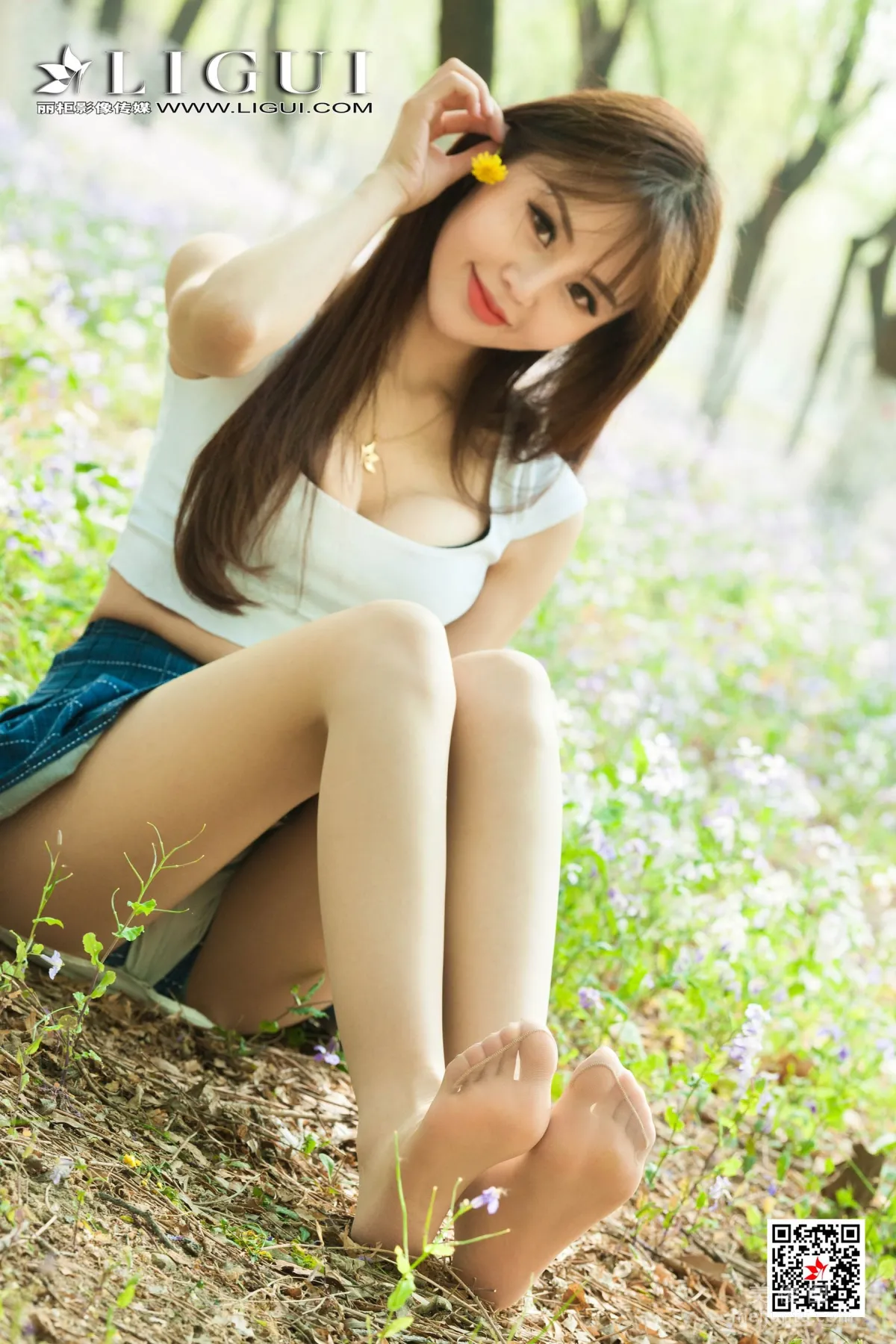 [丽柜Ligui] Model 凉儿 《郊外少女丝情》 写真集4