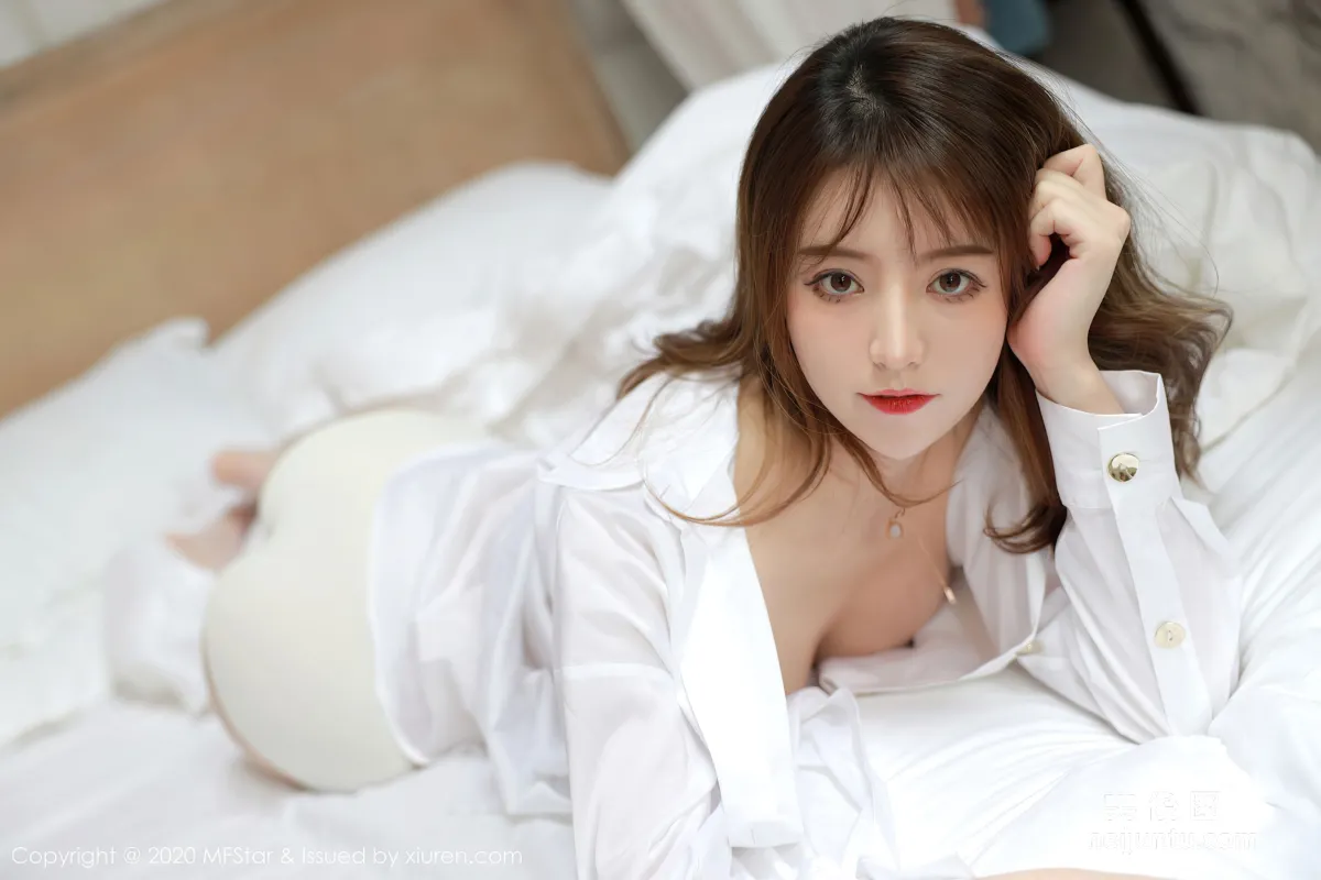 [MFStar] Vol.369 yoo Youyou - White Shirt and Lace Stockings photo 62