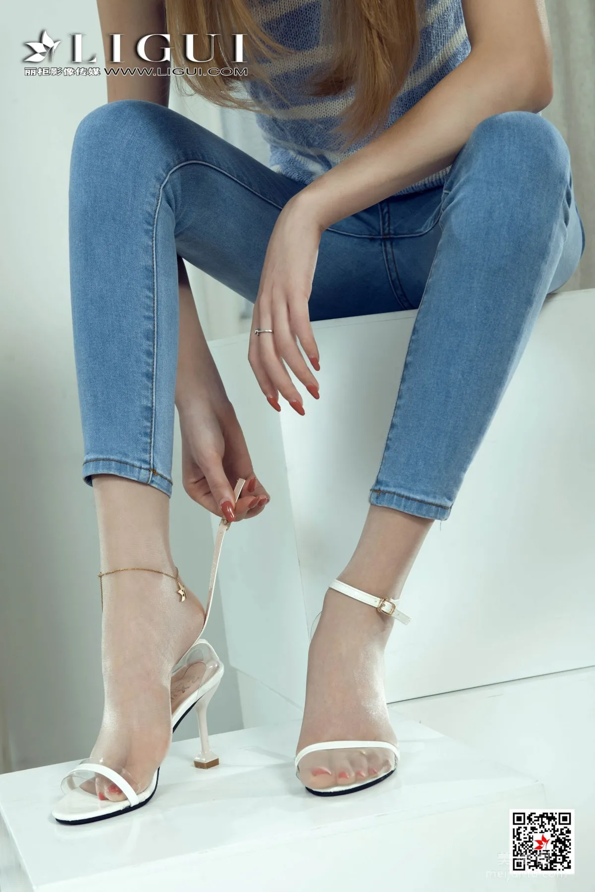 [丽柜Ligui] 网络丽人 Model 甜甜 《长腿牛仔女郎》 写真集12