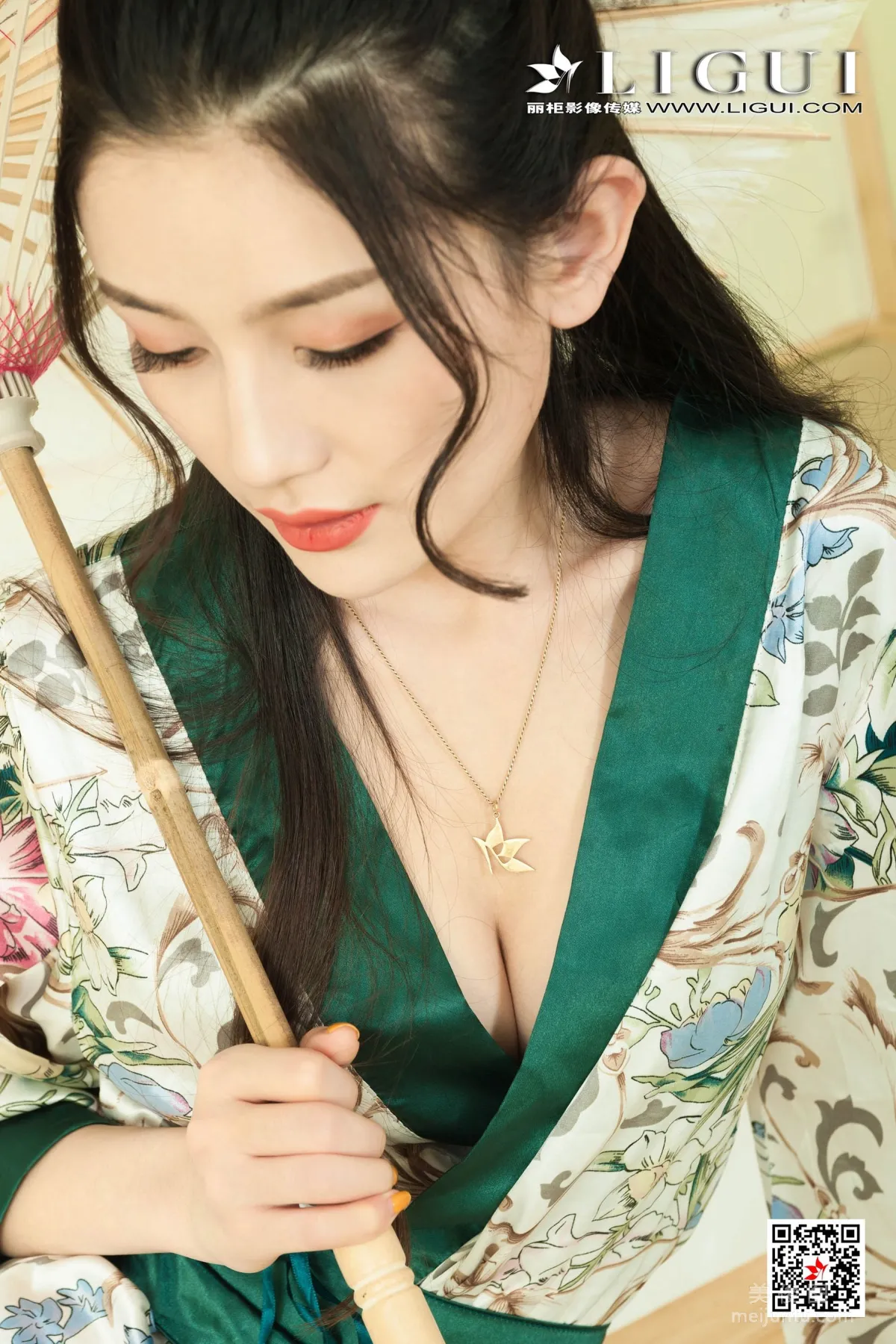 [丽柜Ligui] Model 甜甜 《和服睡衣》 写真集5