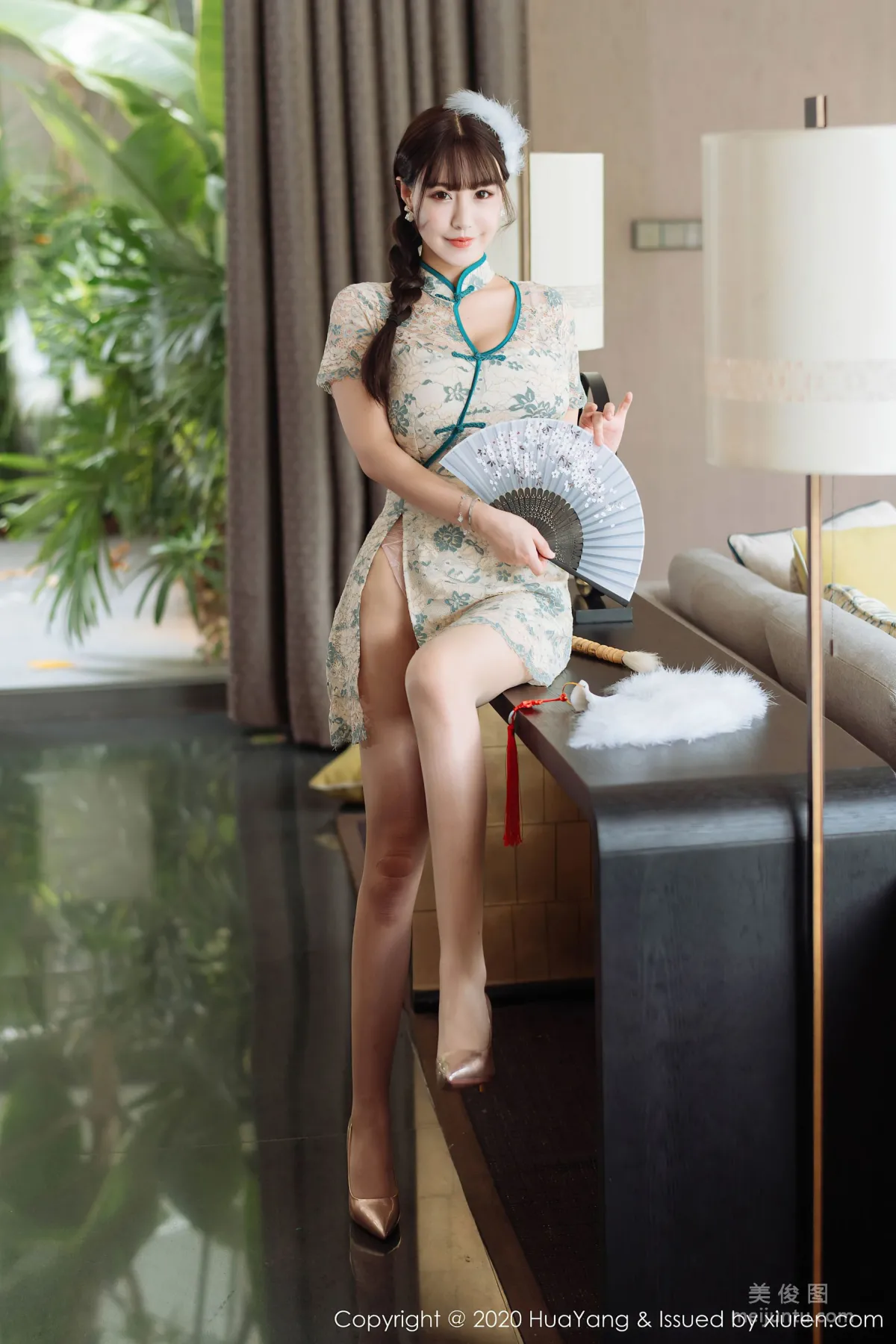 [HuaYang] Vol.256 Barbie Ke'er Flower, Elegant Qipao Charm photo 30