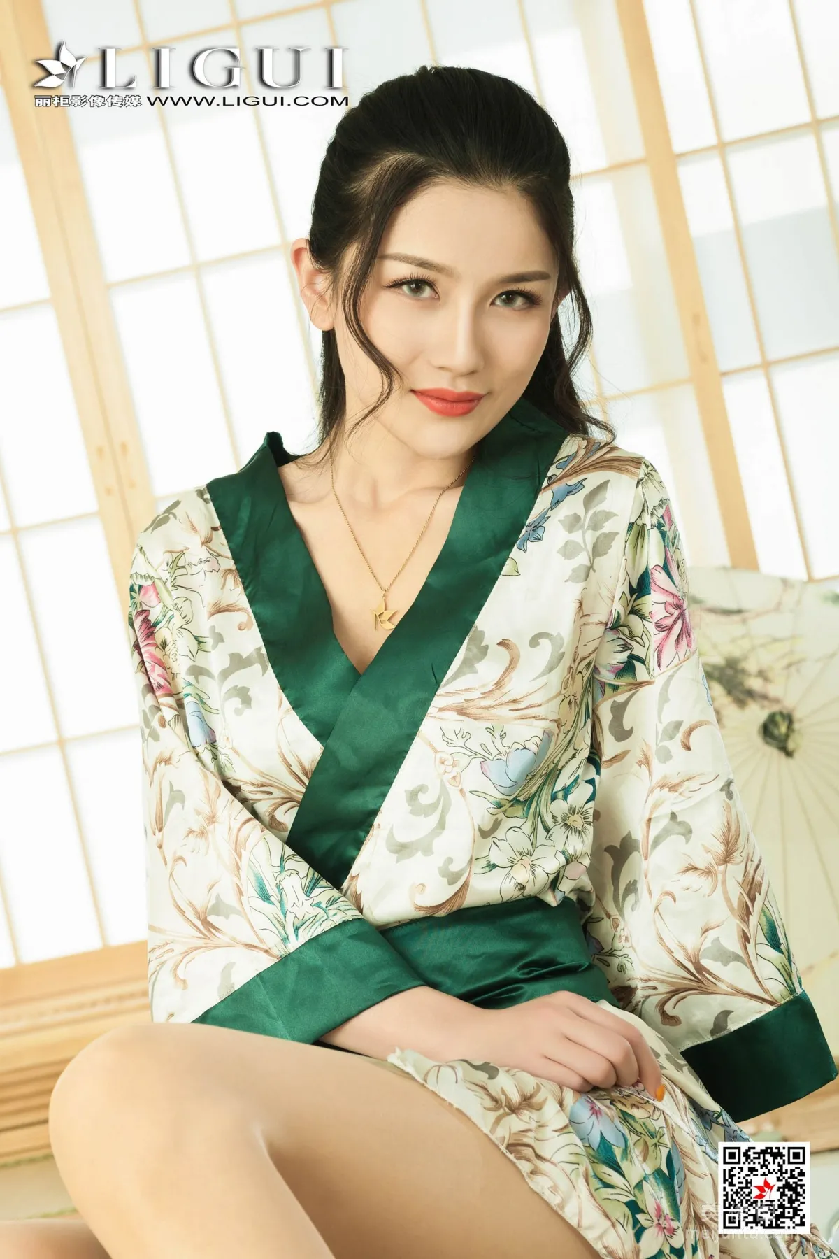 [丽柜Ligui] Model 甜甜 《和服睡衣》 写真集9