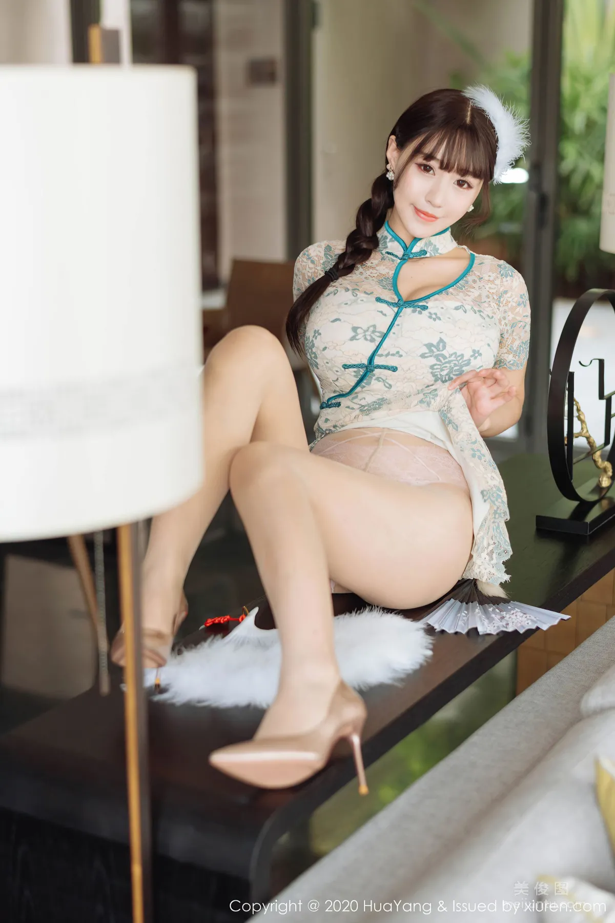 [HuaYang] Vol.256 Barbie Ke'er Flower, Elegant Qipao Charm photo 33