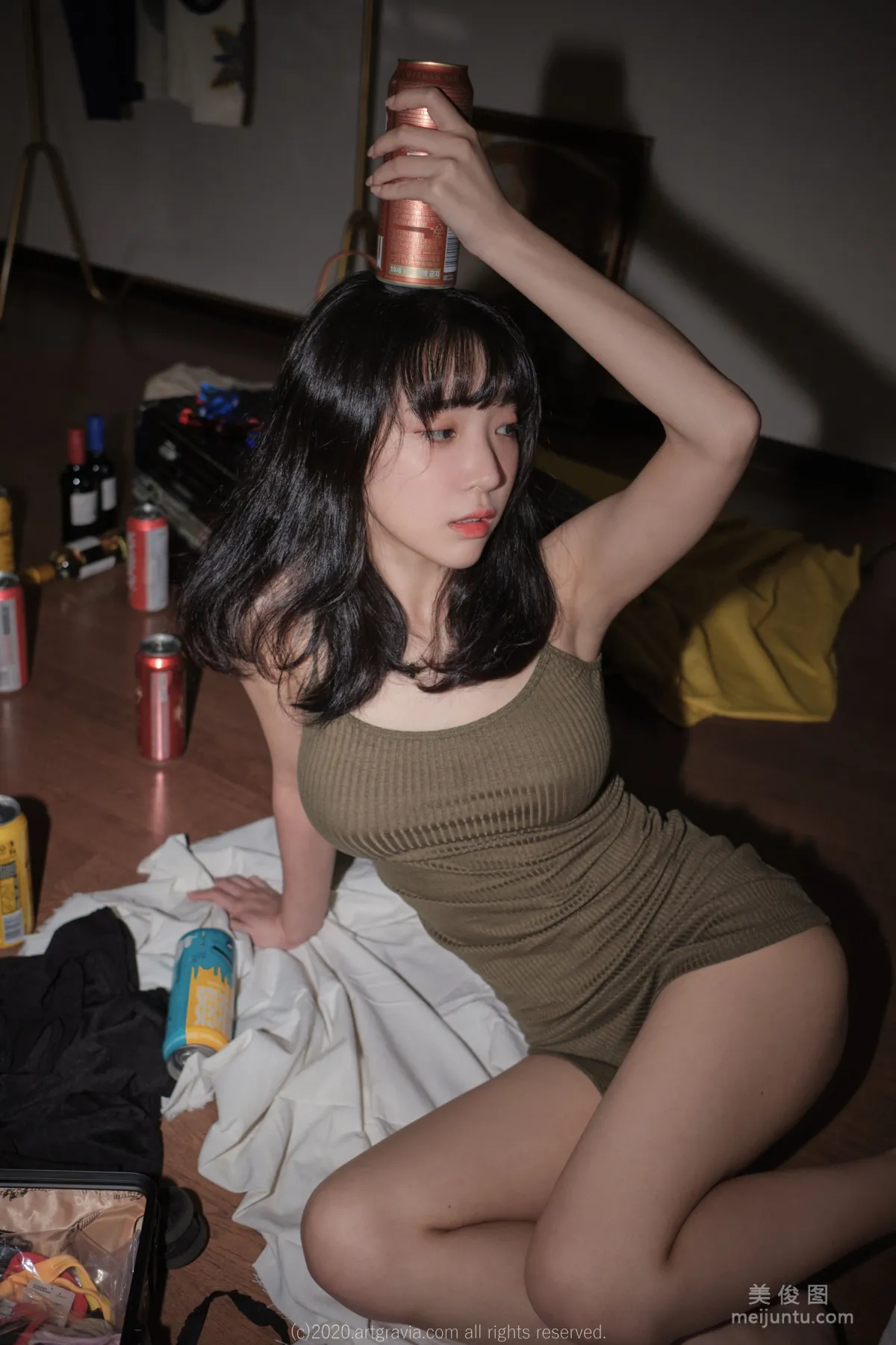 [ARTGRAVIA] VOL.190 姜仁卿 - 巨乳吊帶裙少女 21