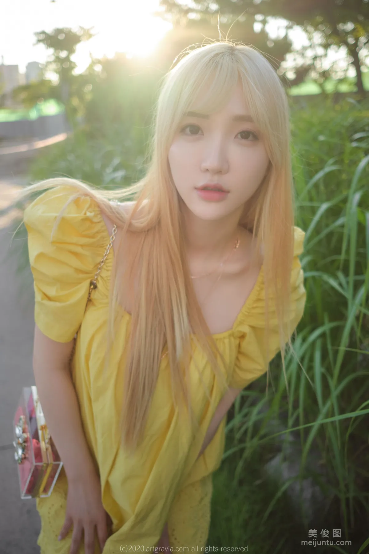[ARTGRAVIA] VOL.173 Sun Lele, Yellow Dress + Bed Shoot SM Training photo 33