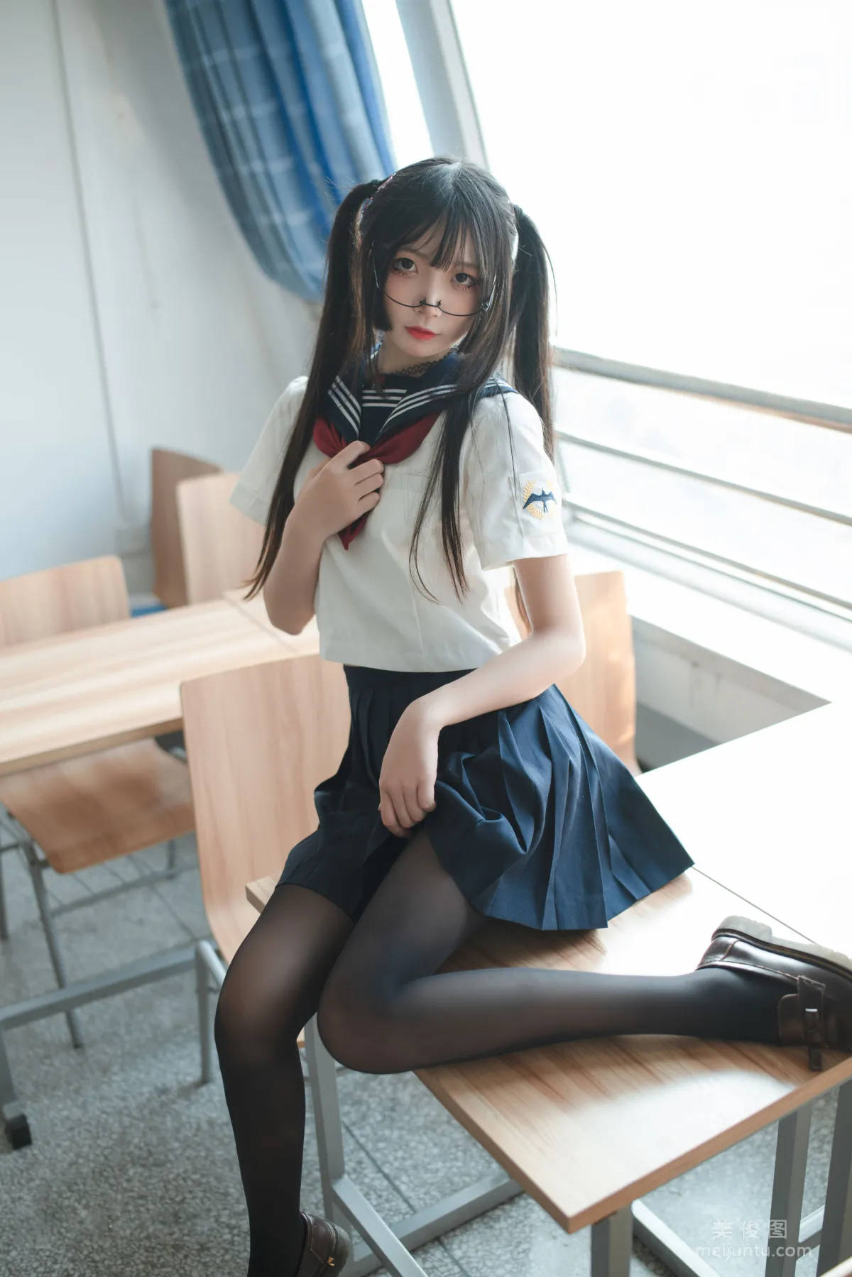 [喵糖映画] JKL.022 教室JK制服 写真集8