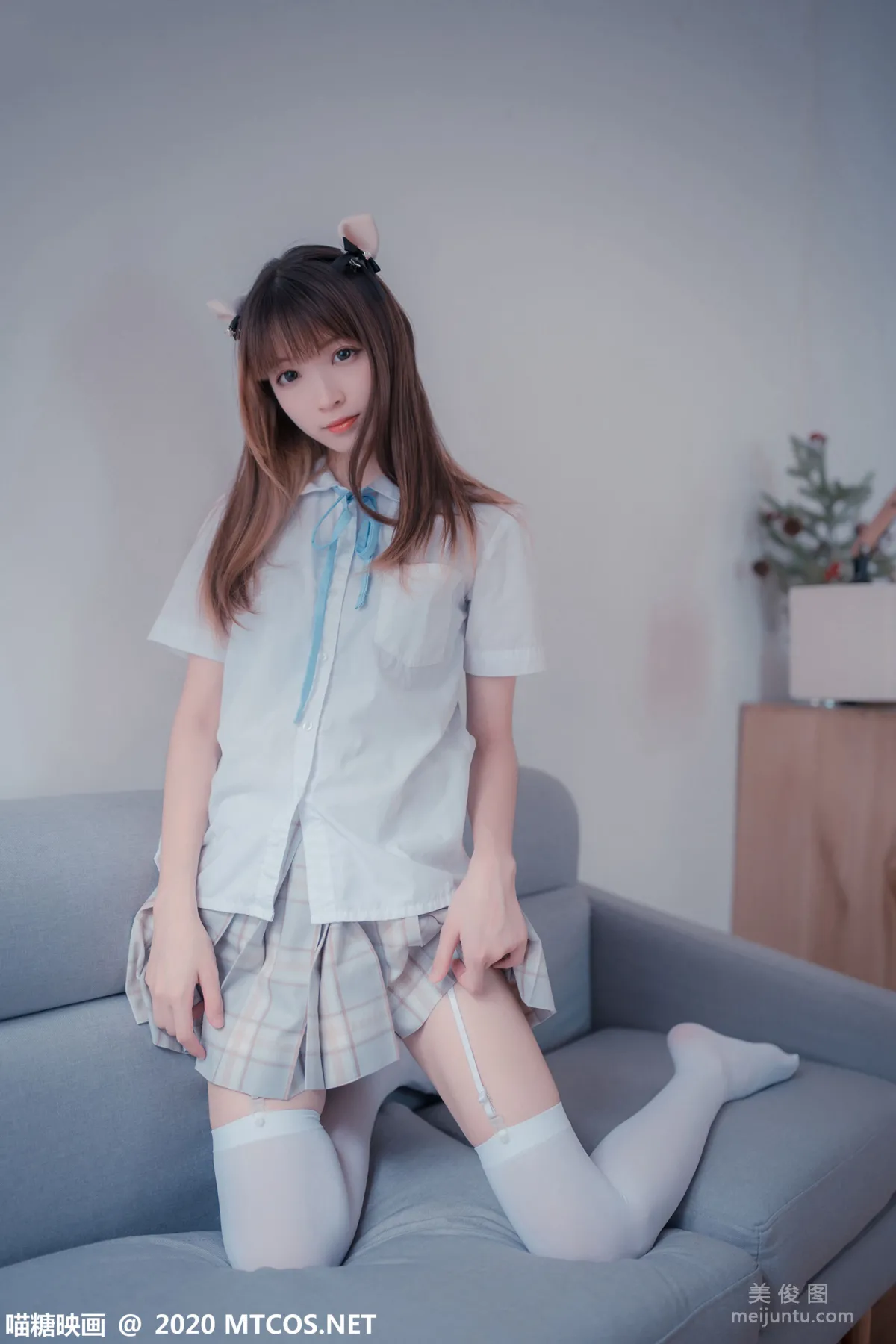 [喵糖映画] JKL.019 猫耳JK制服 写真集7