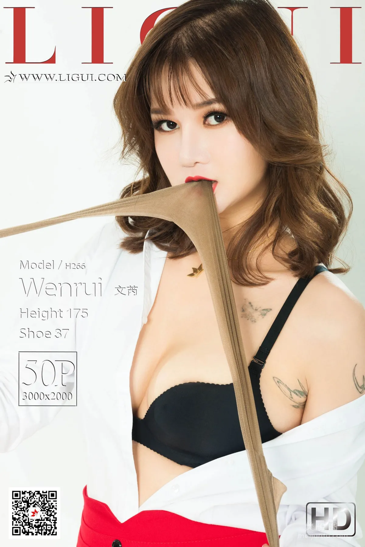 [丽柜Ligui] Model 文芮 - 丝袜OL诱惑1