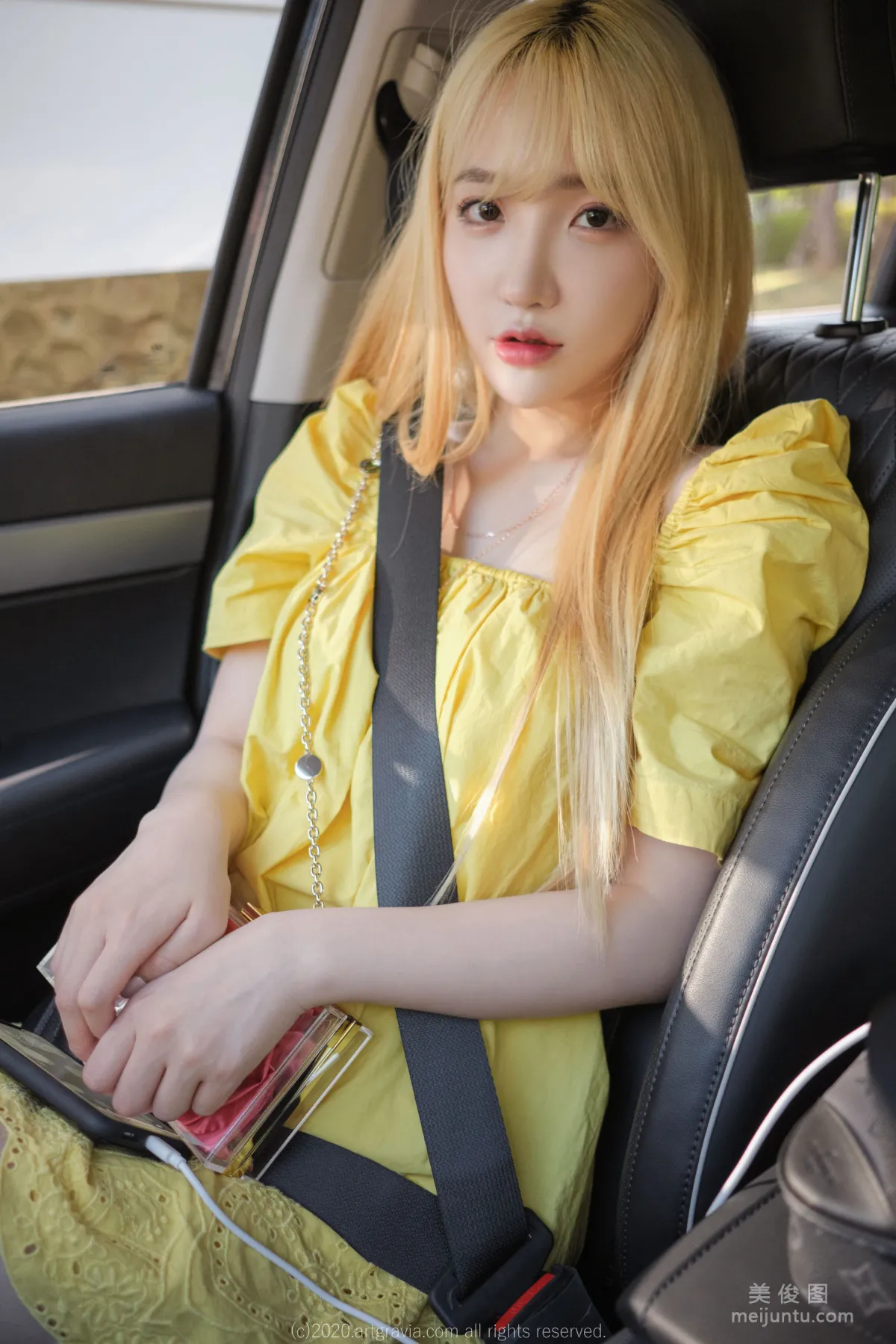 [ARTGRAVIA] VOL.173 Sun Lele, Yellow Dress + Bed Shoot SM Training photo 30
