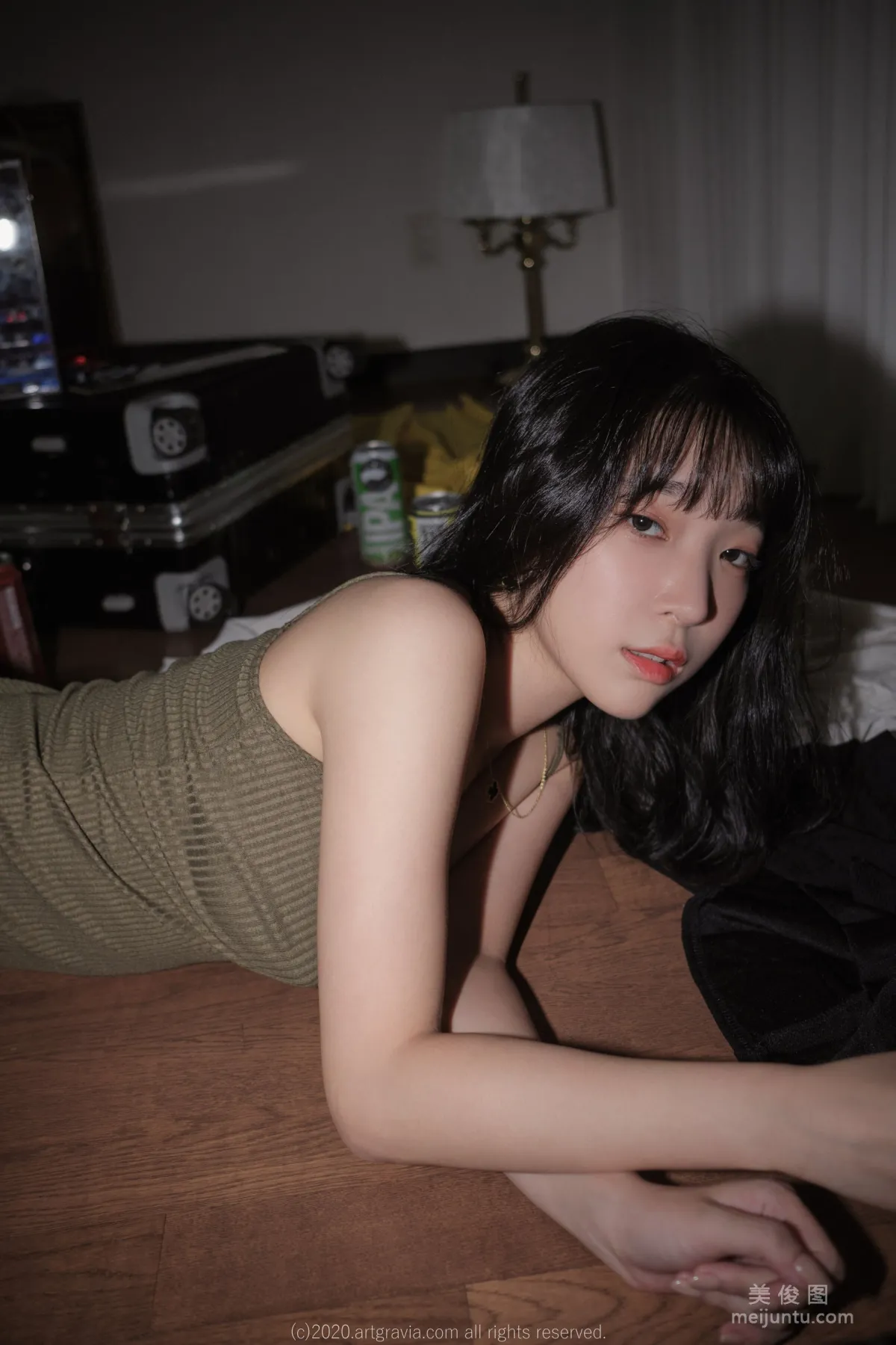 [ARTGRAVIA] VOL.190 姜仁卿 - 巨乳吊帶裙少女 62