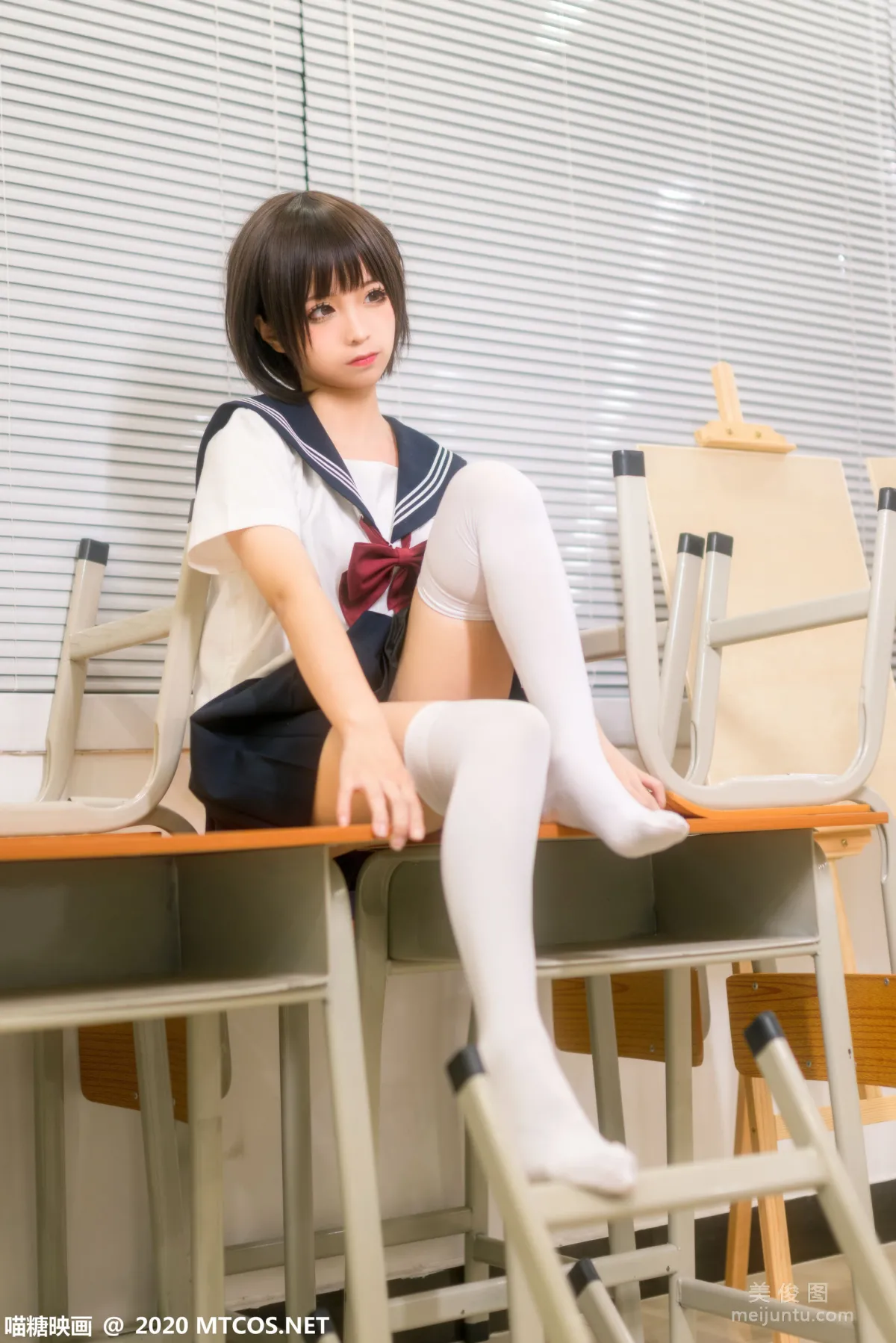 [喵糖映画] JKL.020 课室JK制服 写真集3