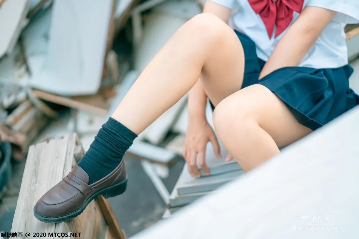 [喵糖映画] JKL.021 天台JK制服 写真集8
