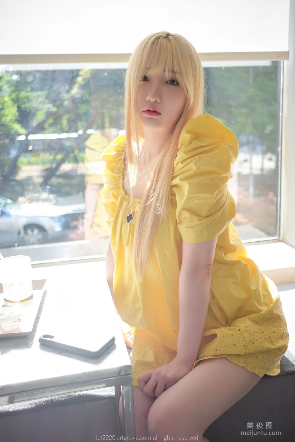[ARTGRAVIA] VOL.173 Sun Lele, Yellow Dress + Bed Shoot SM Training photo 25