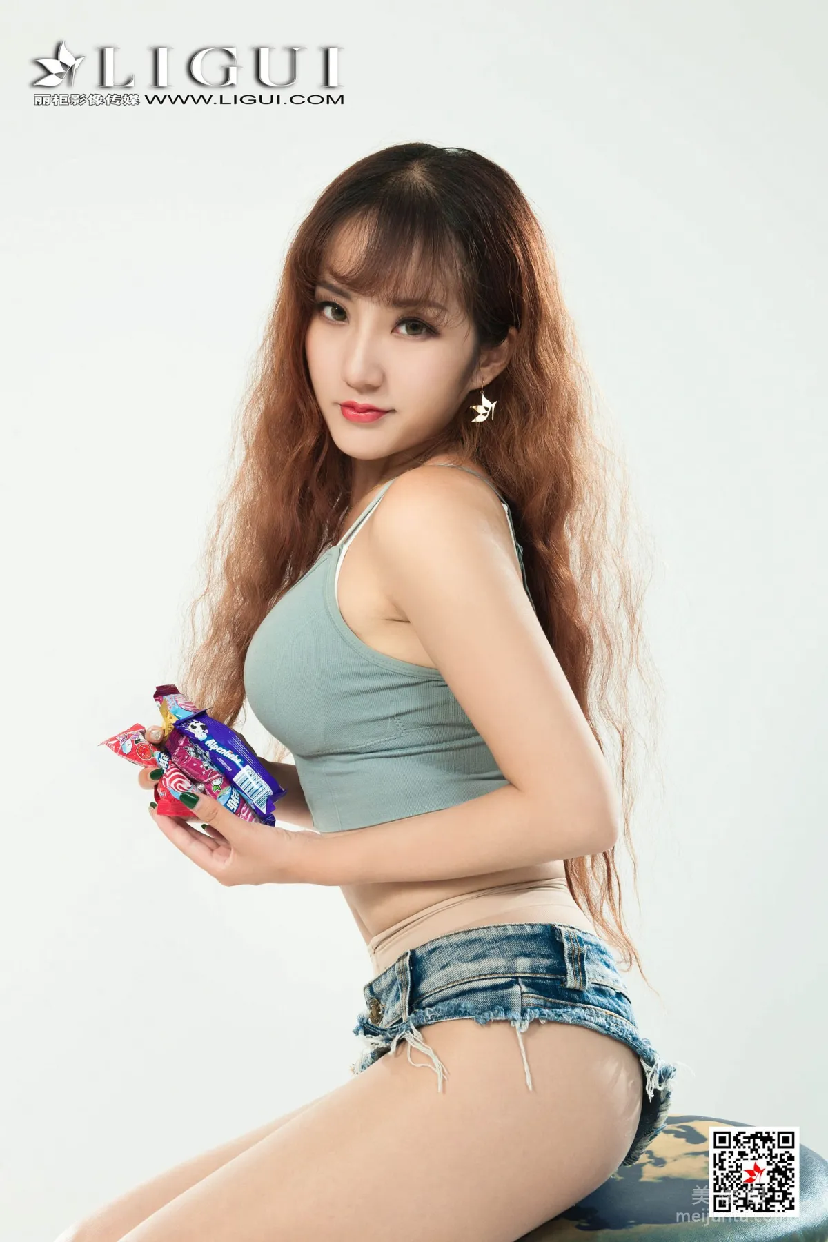 [丽柜Ligui] Model 汐汐 - 肉丝糖果美足37