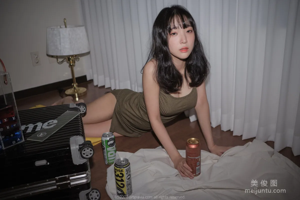 [ARTGRAVIA] VOL.190 姜仁卿 - 巨乳吊帶裙少女 12
