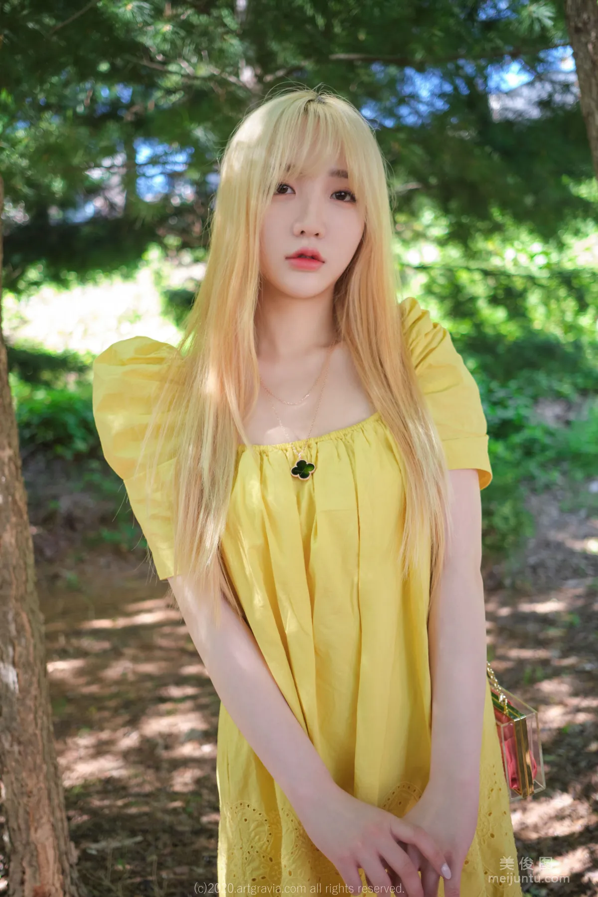 [ARTGRAVIA] VOL.173 Sun Lele, Yellow Dress + Bed Shoot SM Training photo 9