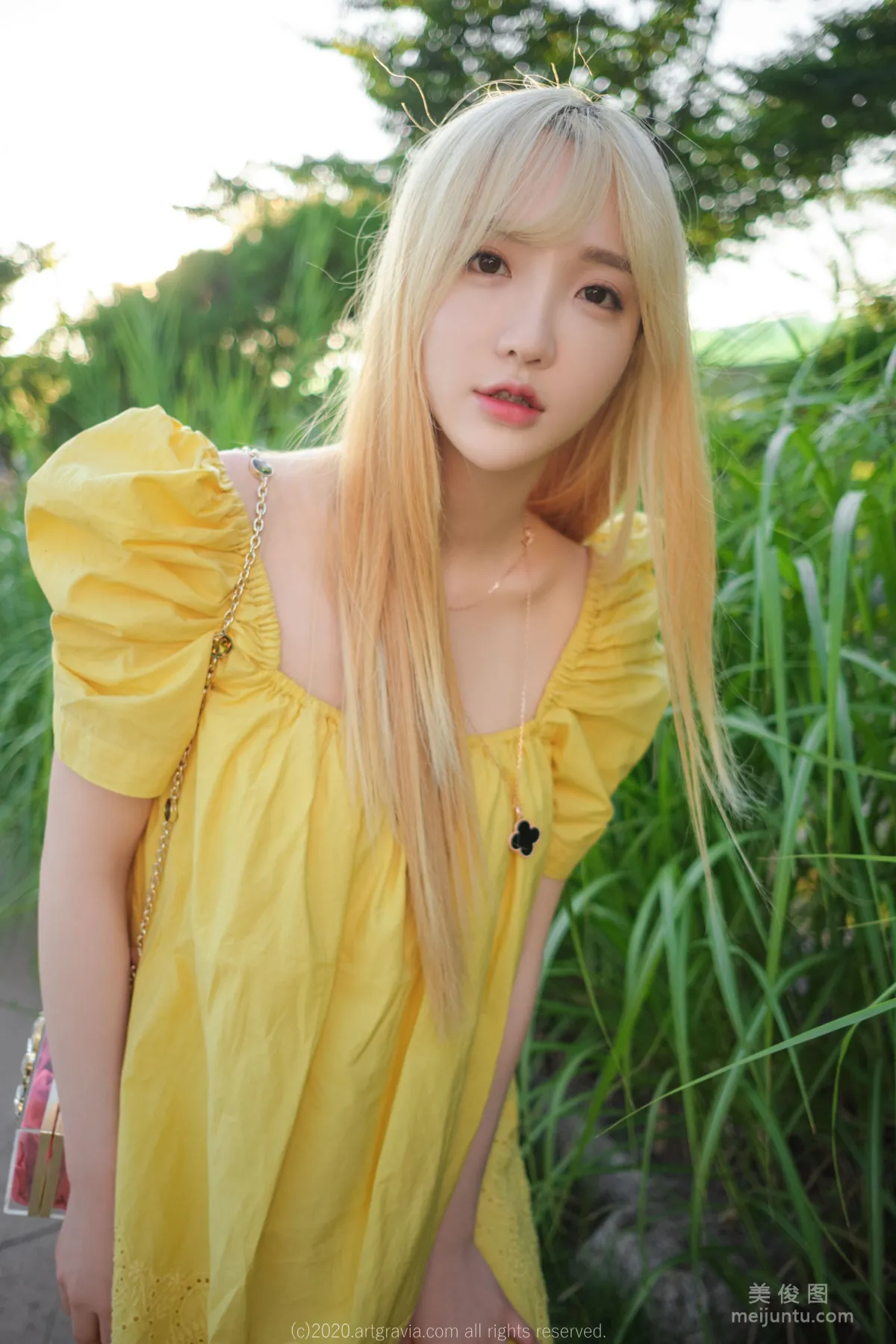 [ARTGRAVIA] VOL.173 Sun Lele, Yellow Dress + Bed Shoot SM Training photo 34