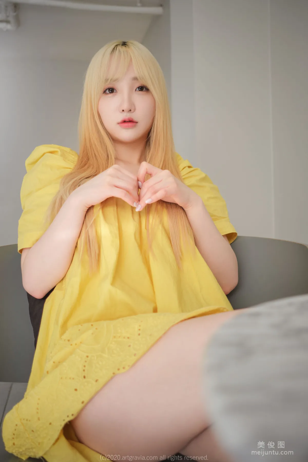 [ARTGRAVIA] VOL.173 Sun Lele, Yellow Dress + Bed Shoot SM Training photo 18