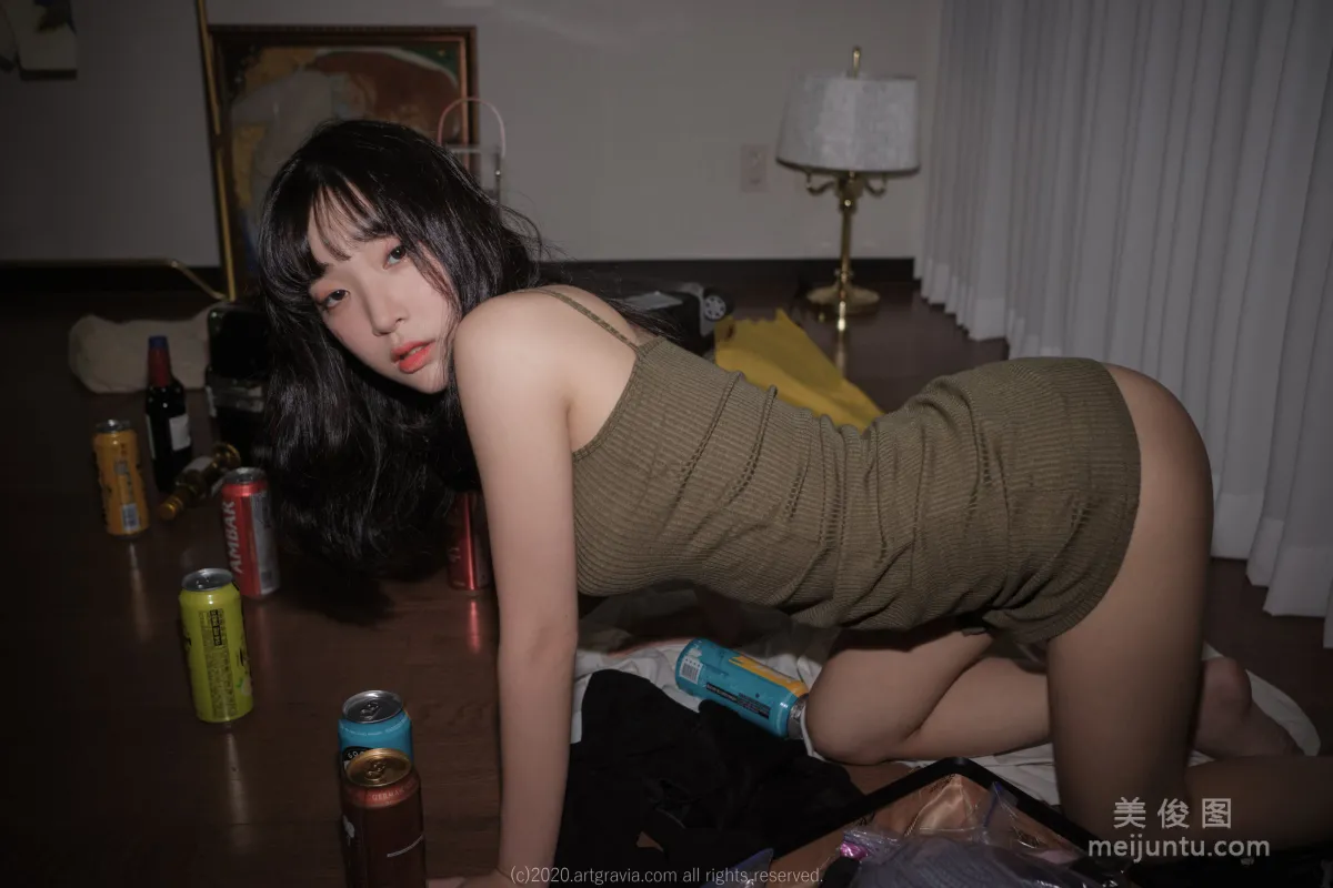 [ARTGRAVIA] VOL.190 姜仁卿 - 巨乳吊帶裙少女 22