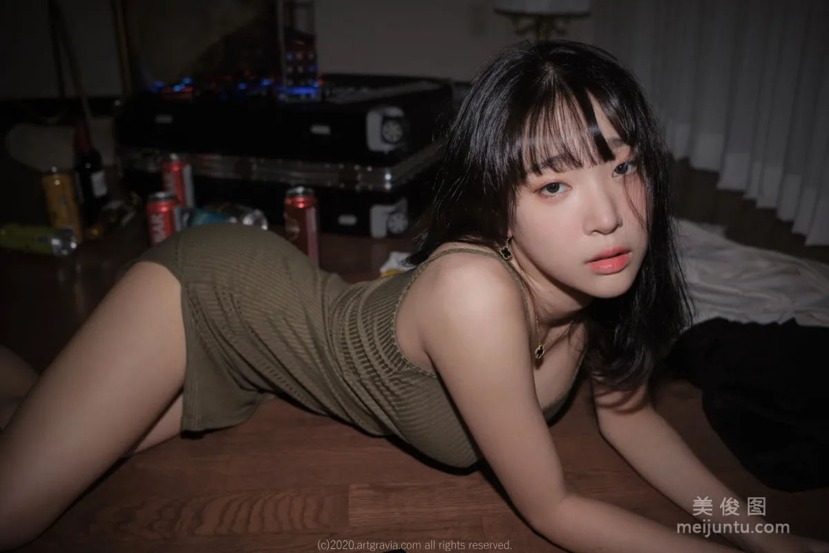 [ARTGRAVIA] VOL.190 姜仁卿 - 巨乳吊帶裙少女 59