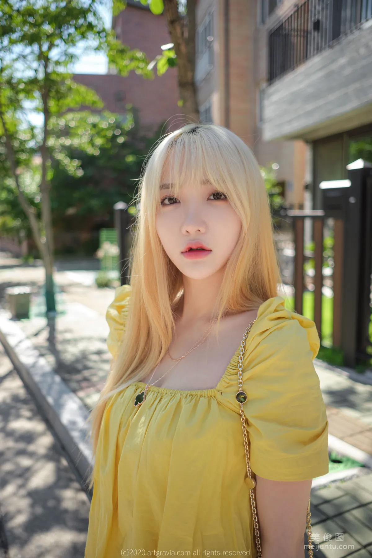 [ARTGRAVIA] VOL.173 Sun Lele, Yellow Dress + Bed Shoot SM Training photo 3