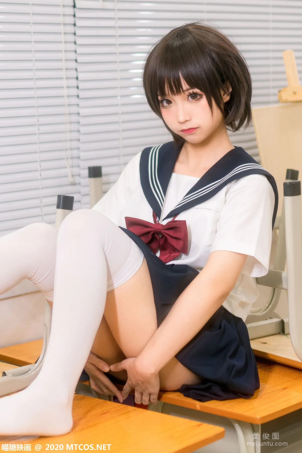 [喵糖映画] JKL.020 课室JK制服 写真集9