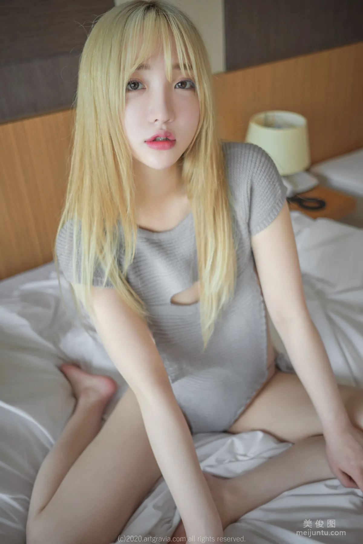 [ARTGRAVIA] VOL.168 Sexy Korean Girl Sun Lele, Sexy Sweater + Bathroom Wet Body photo 45