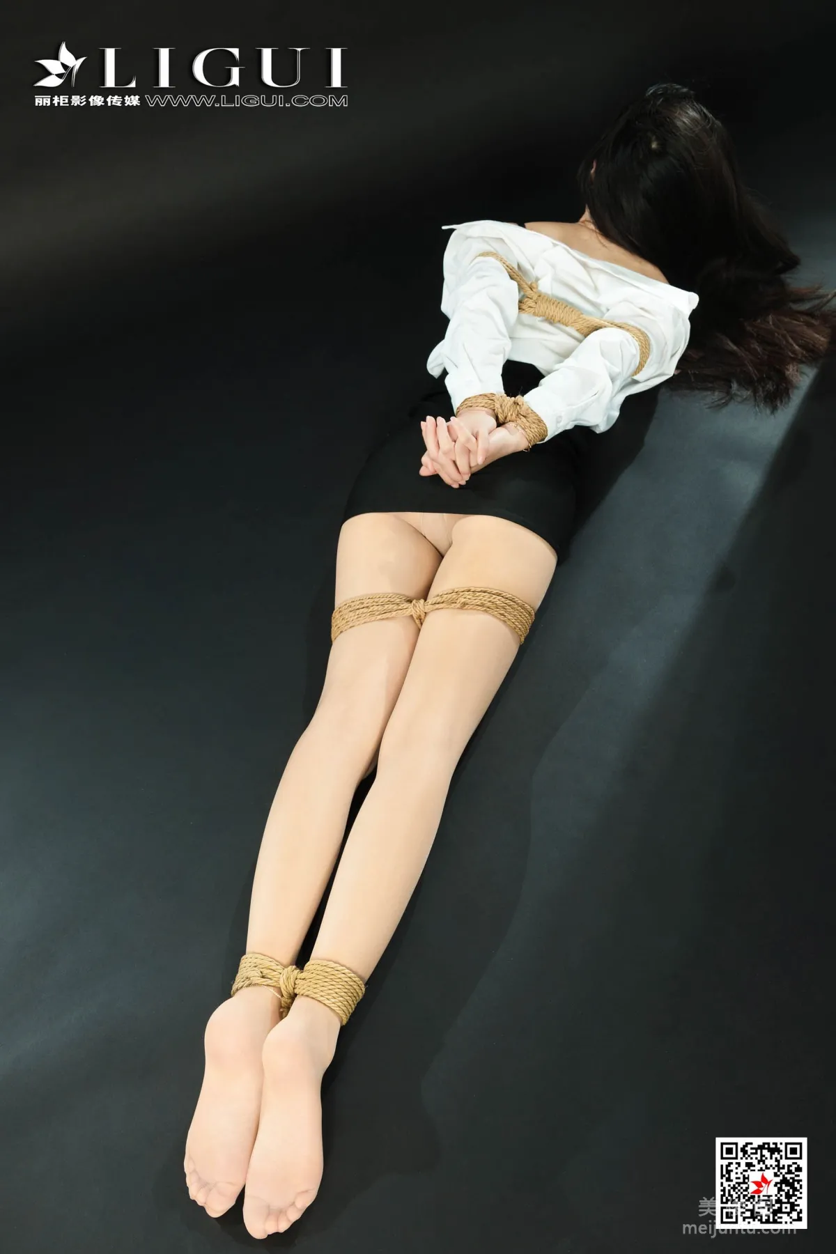 [丽柜美束Ligui] 网络丽人 Model 白雪 - 肉丝捆绑绳艺38