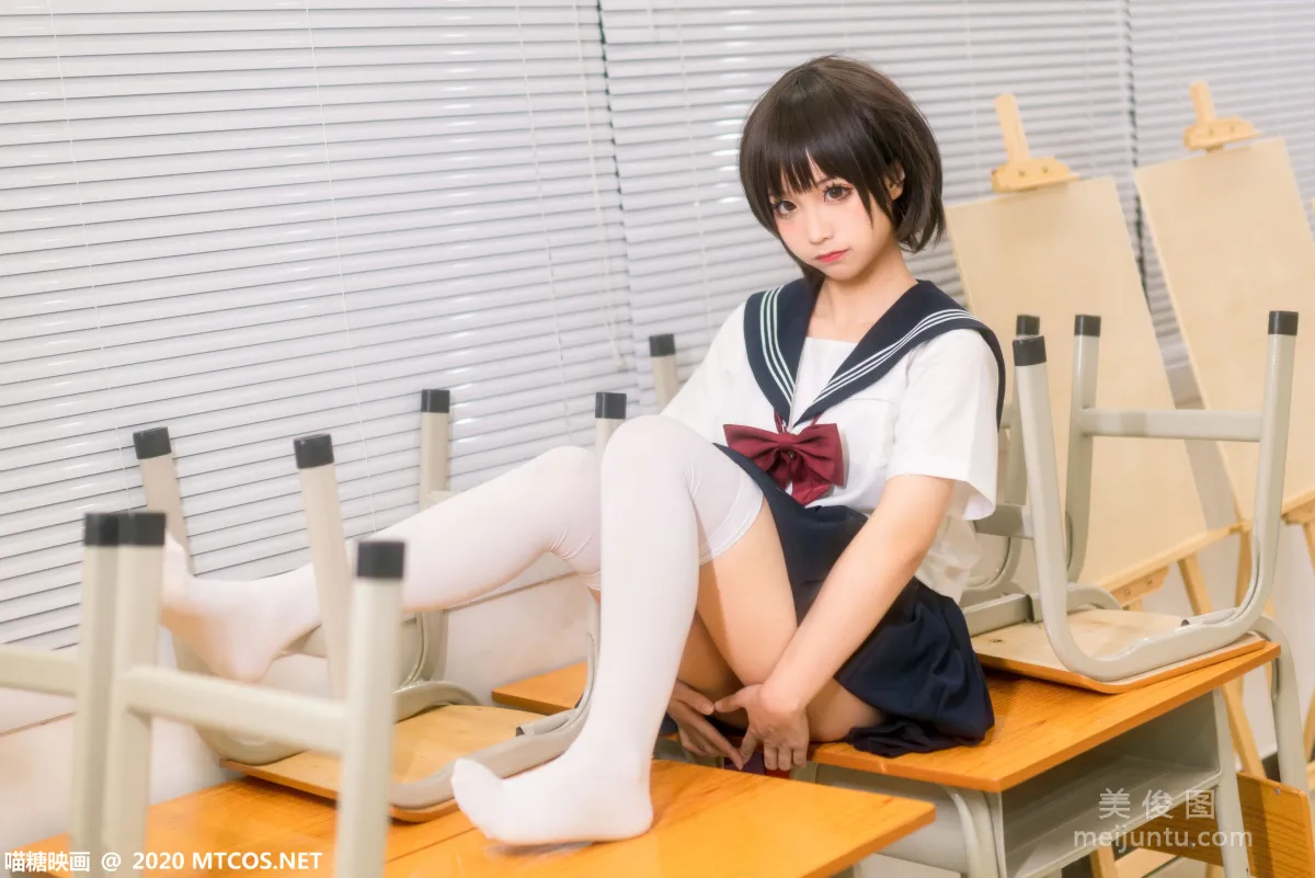 [喵糖映画] JKL.020 课室JK制服 写真集7