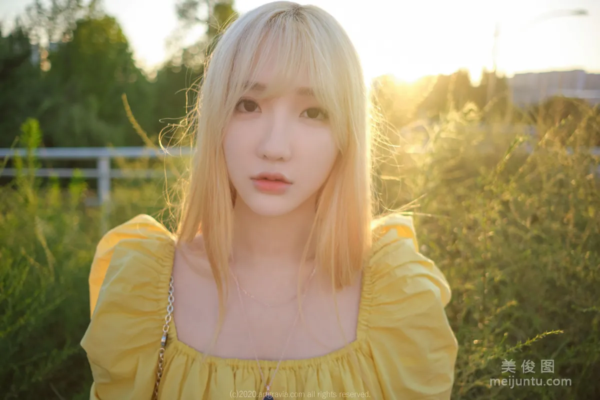 [ARTGRAVIA] VOL.173 Sun Lele, Yellow Dress + Bed Shoot SM Training photo 35
