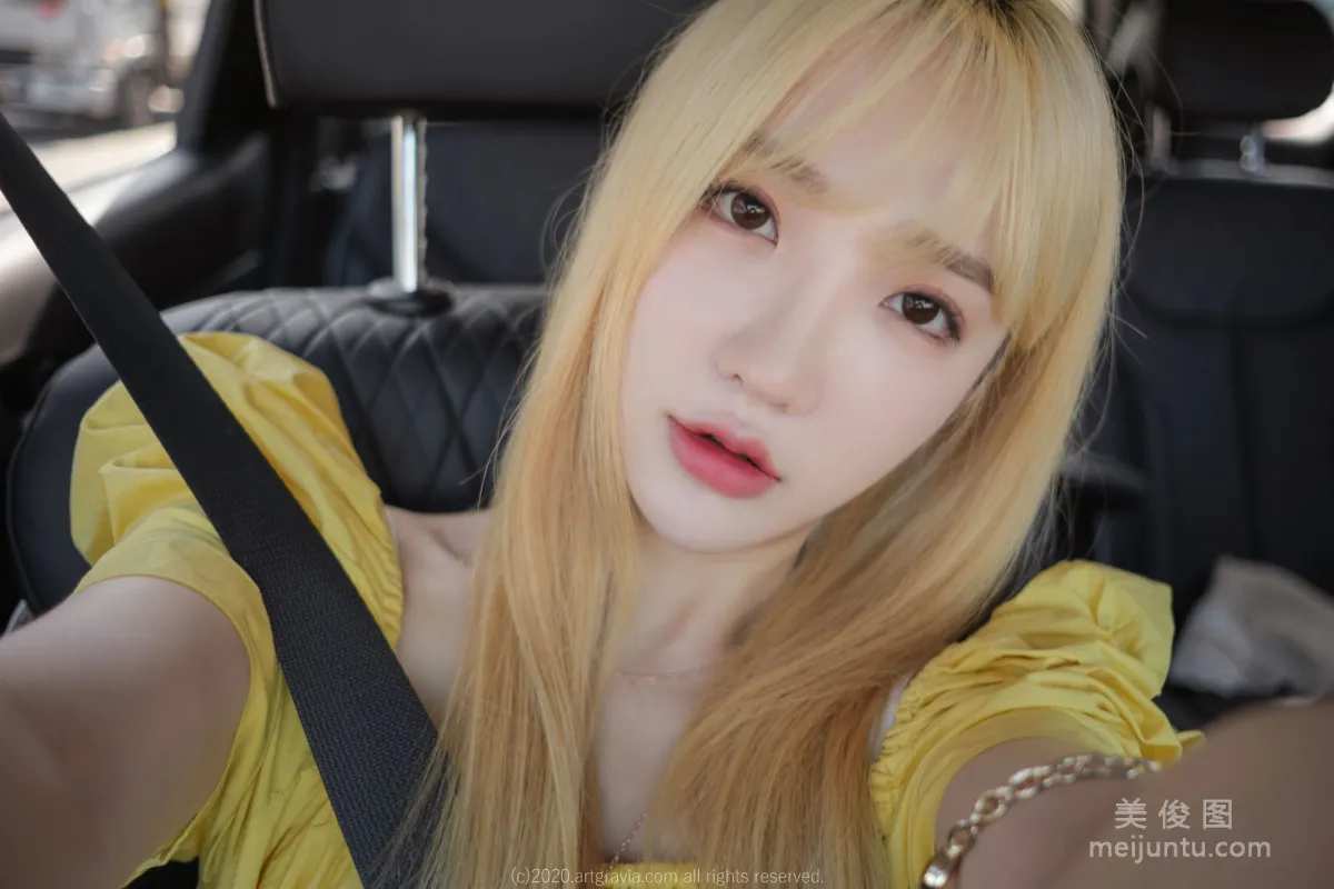 [ARTGRAVIA] VOL.173 Sun Lele, Yellow Dress + Bed Shoot SM Training photo 2