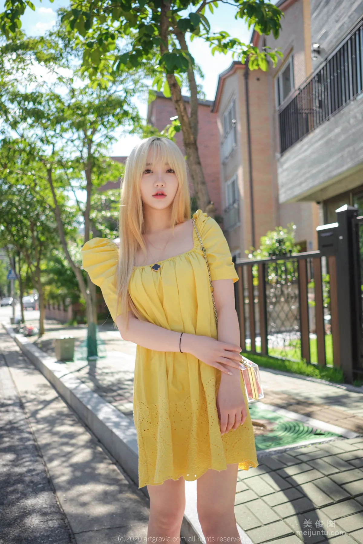 [ARTGRAVIA] VOL.173 Sun Lele, Yellow Dress + Bed Shoot SM Training photo 4