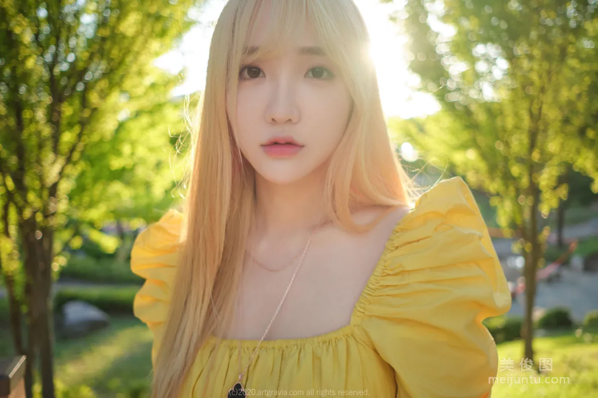 [ARTGRAVIA] VOL.173 Sun Lele, Yellow Dress + Bed Shoot SM Training photo 32