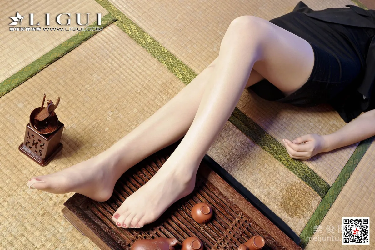 [丽柜Ligui] 网络丽人 Model 允儿 - 茶艺丝足女郎76