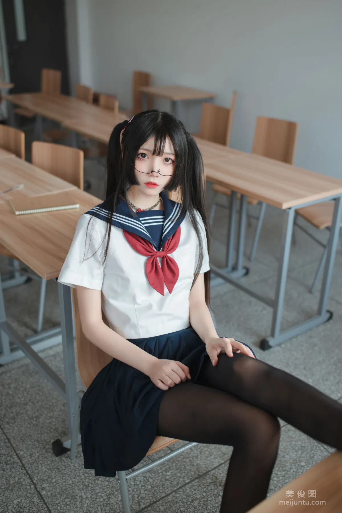 [喵糖映画] JKL.022 教室JK制服 写真集26