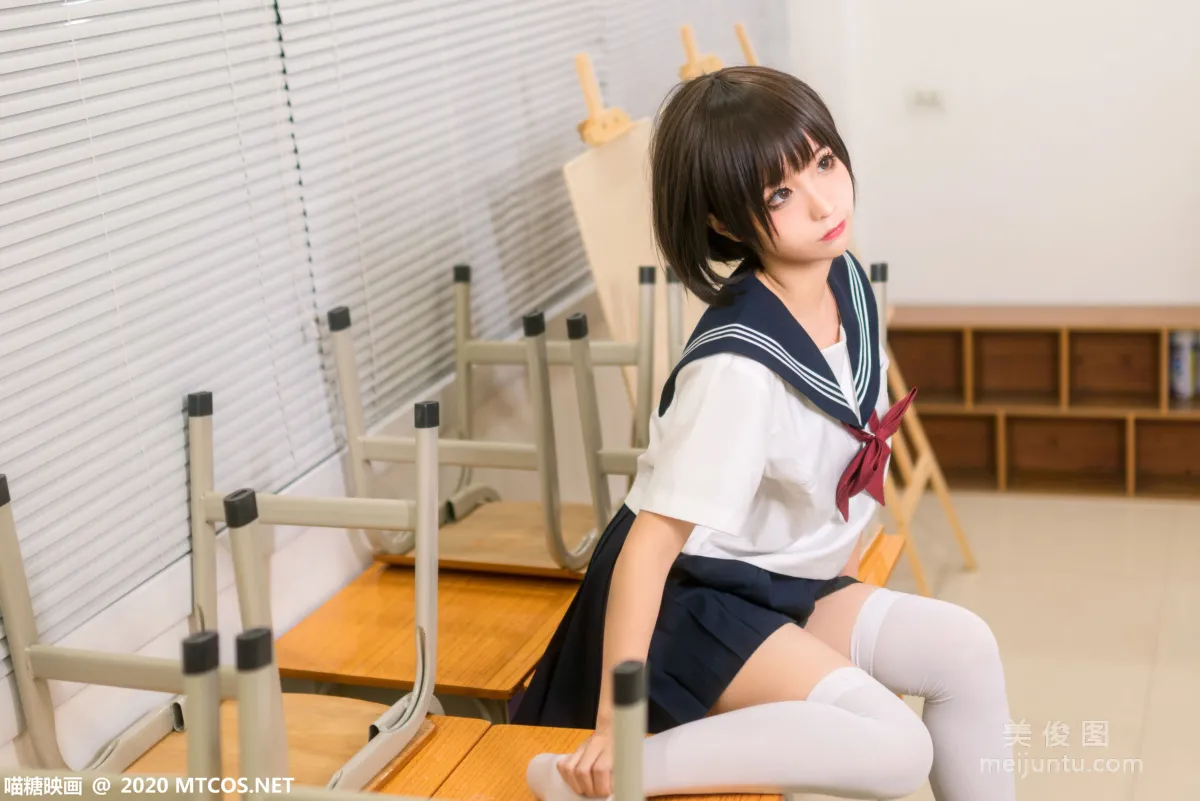 [喵糖映画] JKL.020 课室JK制服 写真集5