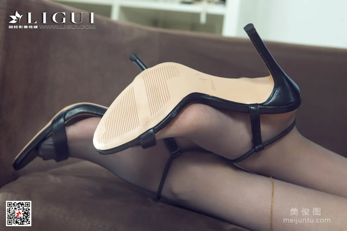 [Ligui] Model Zi Qing - Premium Gray Stockings Stewardess Legs photo 25