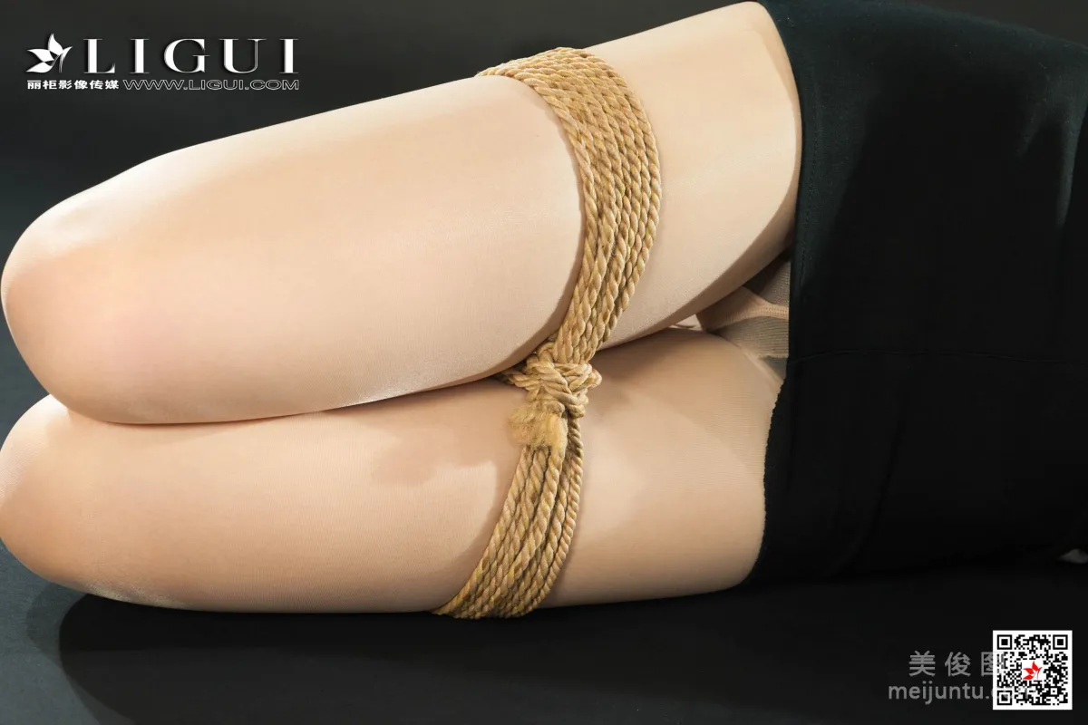 [丽柜美束Ligui] 网络丽人 Model 白雪 - 肉丝捆绑绳艺57