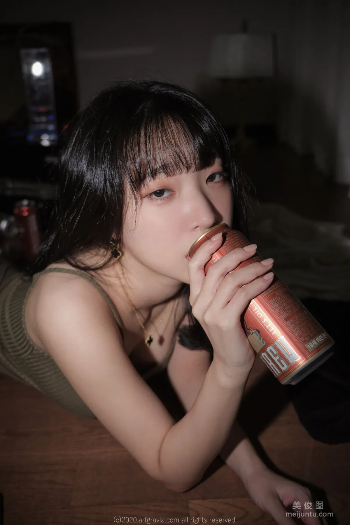 [ARTGRAVIA] VOL.190 姜仁卿 - 巨乳吊帶裙少女 61
