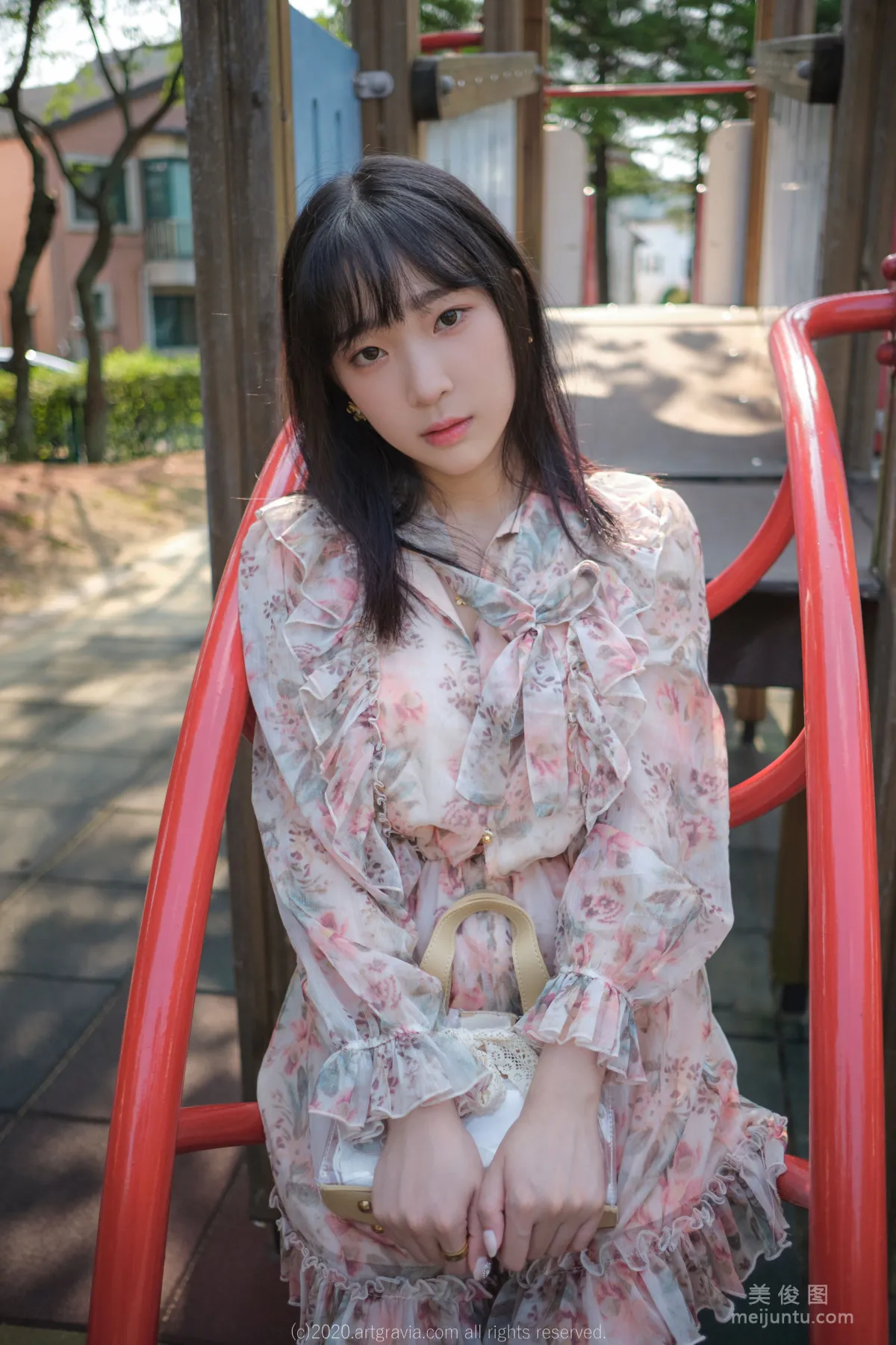 [ARTGRAVIA] VOL.180 Jiang Renqing, Temptation of the Girl in a Floral Dress photo 9