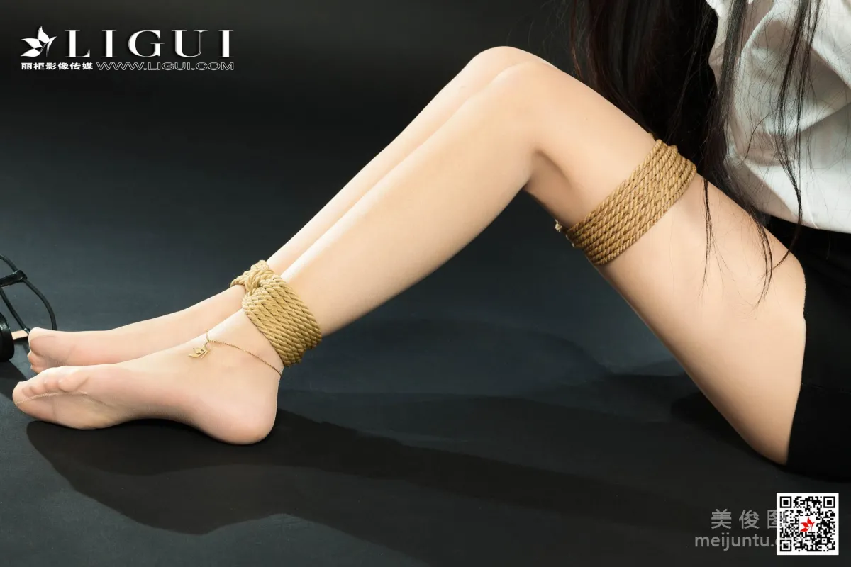 [丽柜美束Ligui] 网络丽人 Model 白雪 - 肉丝捆绑绳艺35