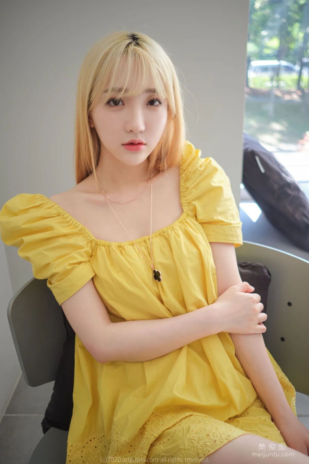 [ARTGRAVIA] VOL.173 Sun Lele, Yellow Dress + Bed Shoot SM Training photo 16