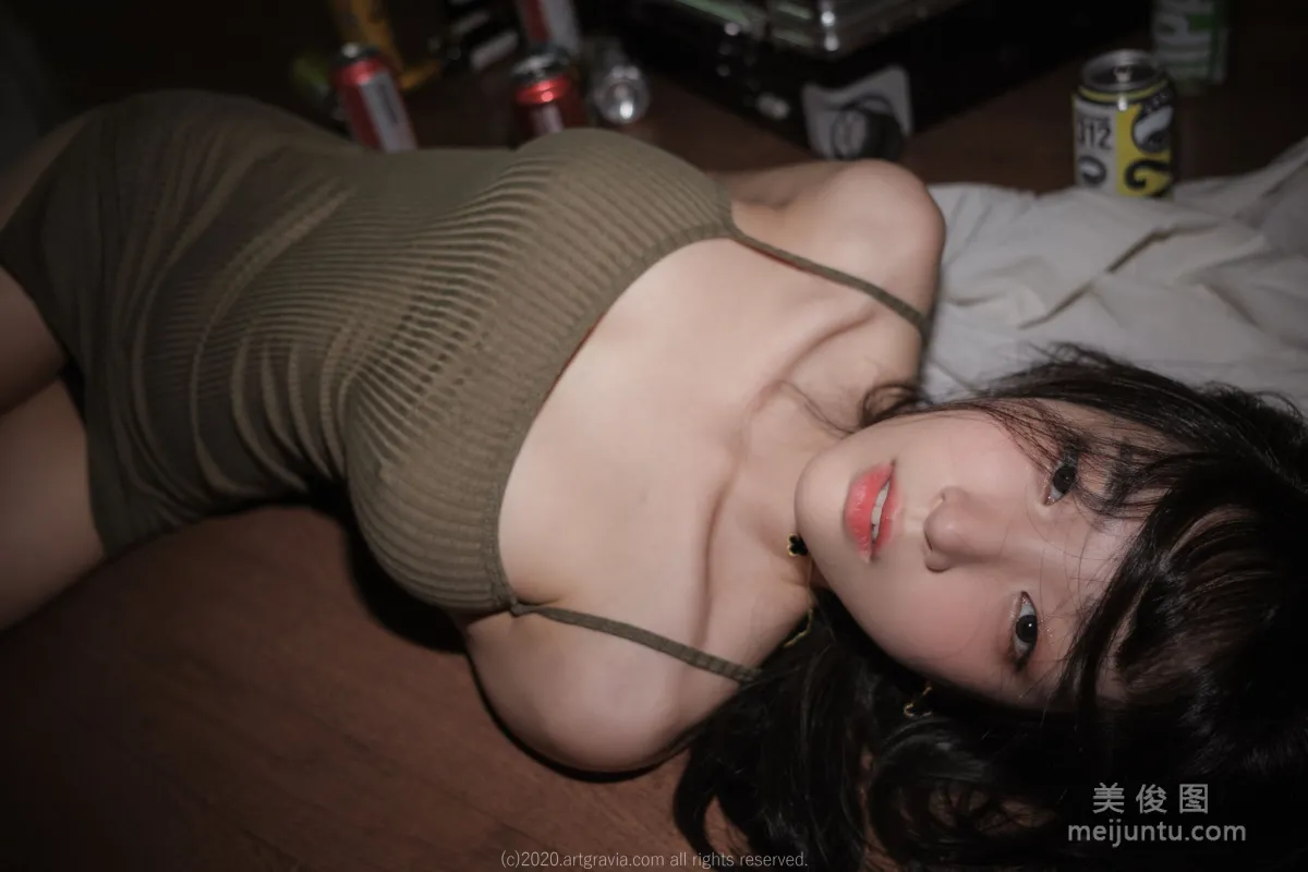 [ARTGRAVIA] VOL.190 姜仁卿 - 巨乳吊帶裙少女 63