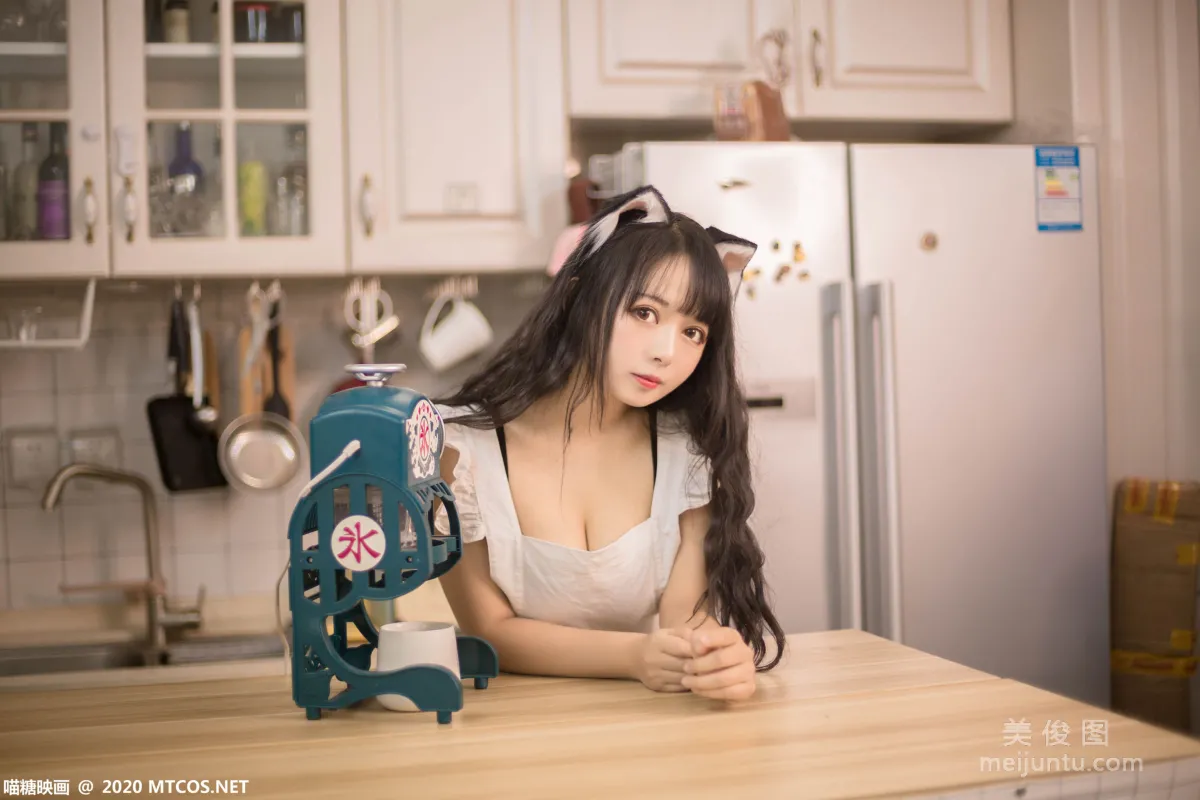 [喵糖映画] VOL.296 厨房猫娘 写真集10