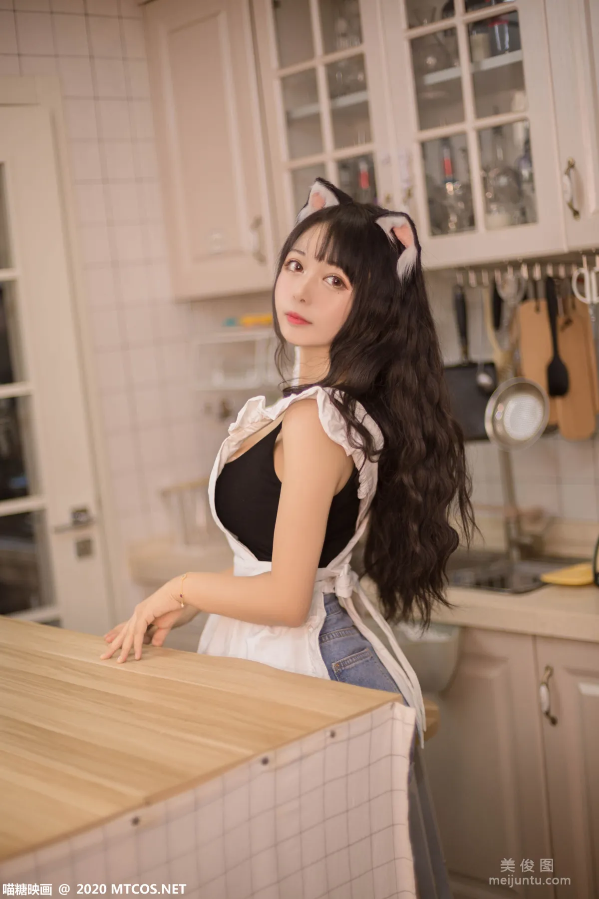 [喵糖映画] VOL.296 厨房猫娘 写真集6