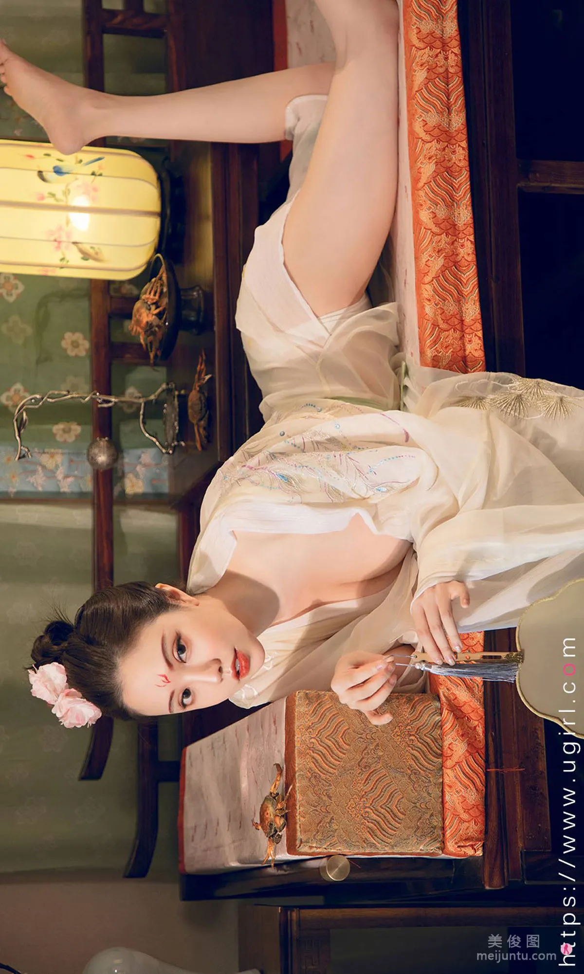 [Ugirls App] No.1923 Ni Xiaoyao, Flowers Fill the Moonlit Night photo 33